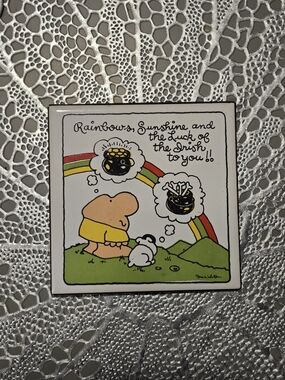 Vintage Ziggy "Luck Of The Irish" Ceramic Tile